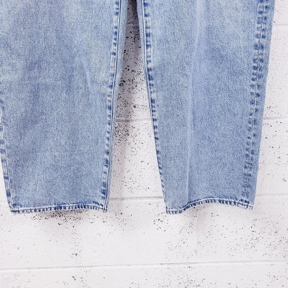 Madewell Curvy Baggy High Waist Baggy Straight Leg Denim Jeans Size 32 Tall - Picture 7 of 14